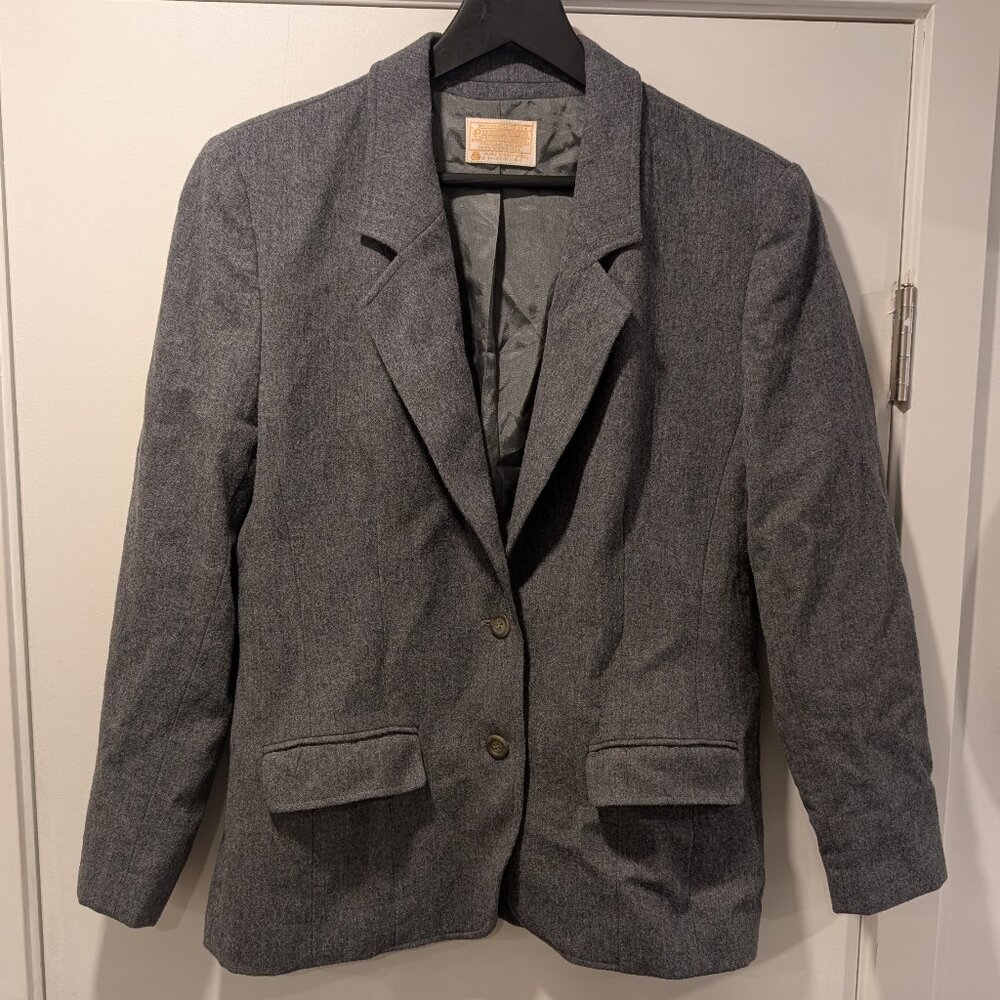 Pendleton Virgin Wool Gray Blazer - Women's sz Large
